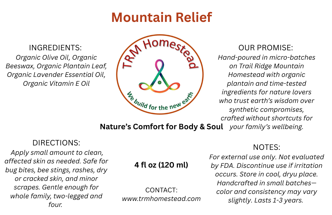 Relief Ridge Mountain Relief - Trail Ridge Mountain Homestead