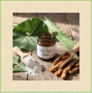 <b>Spike Defense Balm</b><br><em>For calm, comforted skin</br></em>